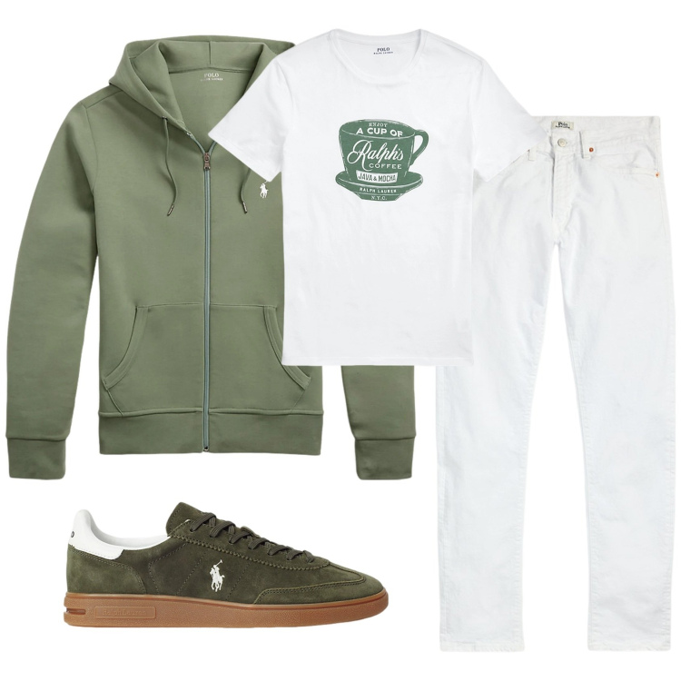 Outfit uomo - Total look #2333209. Stile Casual per Tutti i giorni. Abbinamento con jeans, t-shirt, sneakers, felpe.