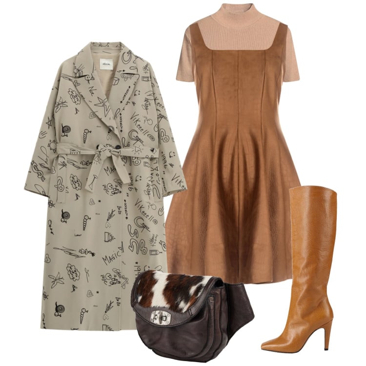 Outfit donna - Love, but make it Fashion. Stile Chic per Tutti i giorni. Abbinamento con stivali, marsupi, maglieria, cappotti, vestiti corti.