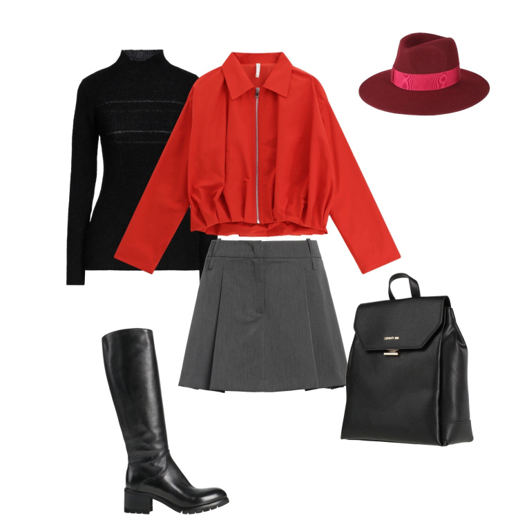 Outfit donna - Passione in Movimento. Stile Urban per Tutti i giorni. Abbinamento con cappelli, stivali, maglieria, minigonne, zaini, bomber.