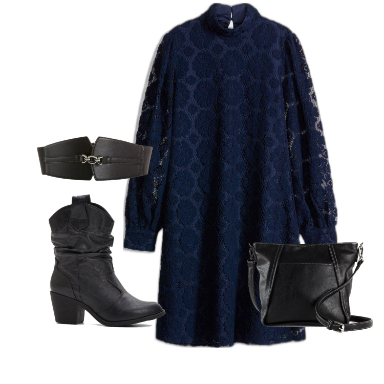 Outfit femme - Boho bleu. Style Boho pour Tous les jours. Assortir avec robes courtes, bottines texanes, soutiens-gorge, sacs en bandoulière.