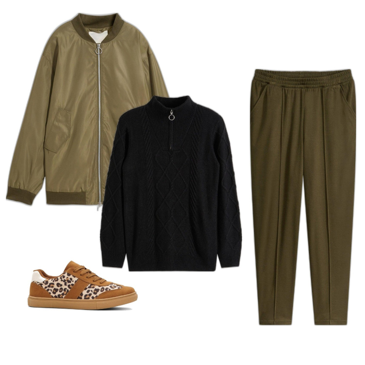 Outfit femme - Casual. Style Casual pour Tous les jours. Assortir avec pantalon , pulls, sneakers, blazers.