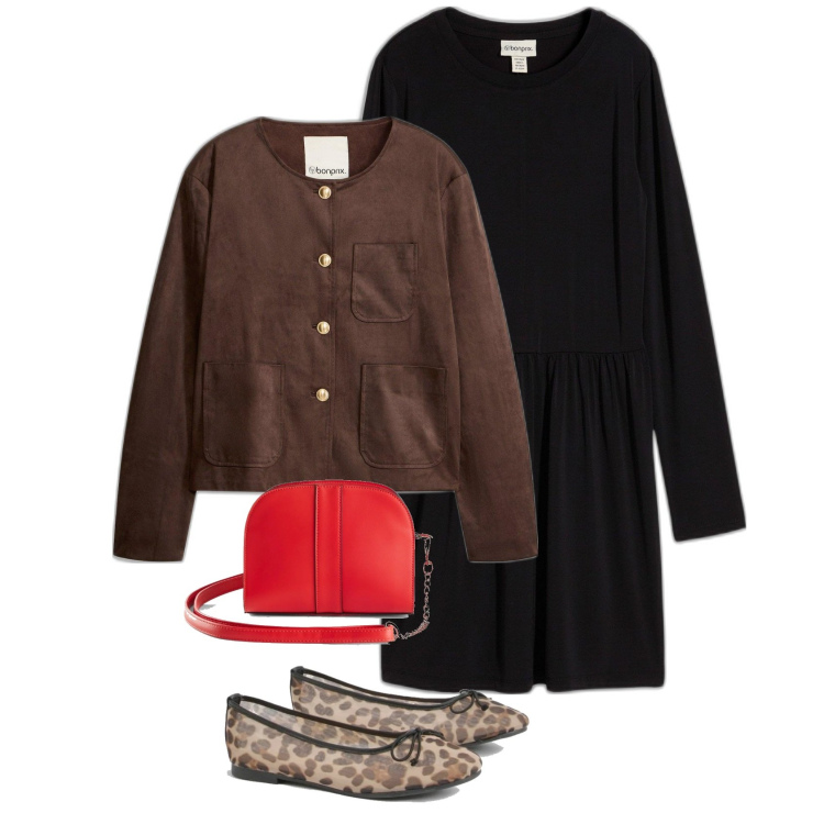 Outfit femme - Léopard mix. Style Tendance pour Tous les jours. Assortir avec robes, sacs en bandoulière, blazers, ballerines.