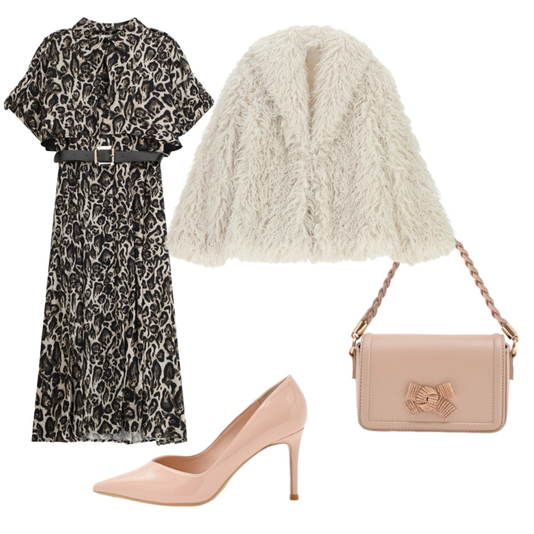 Outfit donna - Bluelle. Stile Chic per Cerimonia. Abbinamento con vestiti lunghi, ecopellicce, pochette, décolleté.