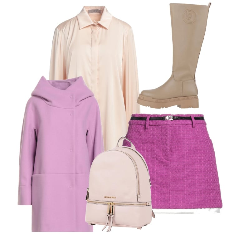 Outfit donna - Confettino. Stile Romantica per Tutti i giorni. Abbinamento con zaini, stivali, minigonne, cappotti, camicie.