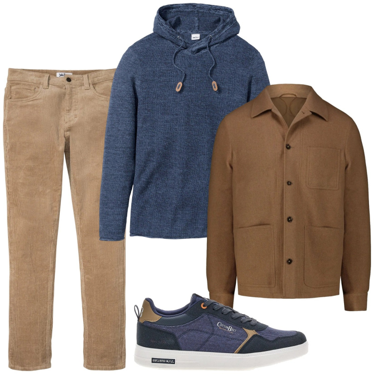 Outfit uomo - Total look #2335177. Stile Casual per Tutti i giorni. Abbinamento con maglieria, pantaloni, cappotti, sneakers.
