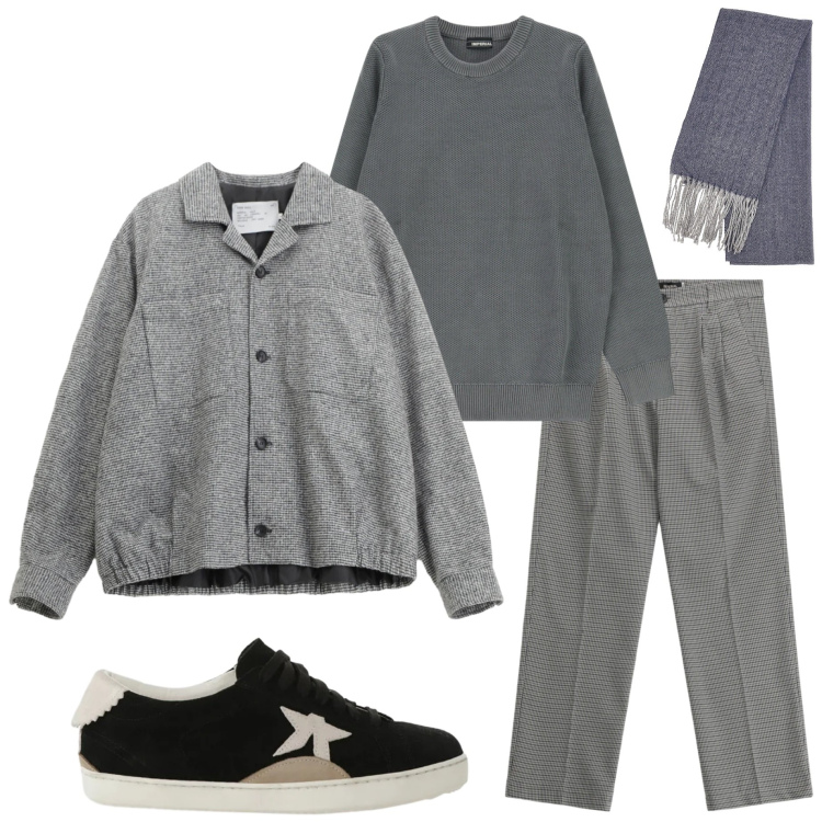 Outfit uomo - Saldi Imperial. Stile Urban per Tutti i giorni. Abbinamento con pantaloni, pullovers, sneakers, cappotti, sciarpe.