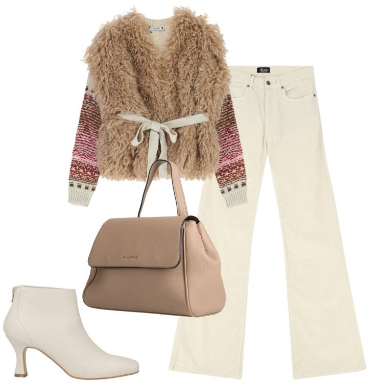 Outfit donna - City. Stile Casual per Tutti i giorni. Abbinamento con zaini, stivaletti, jeans, maglieria.