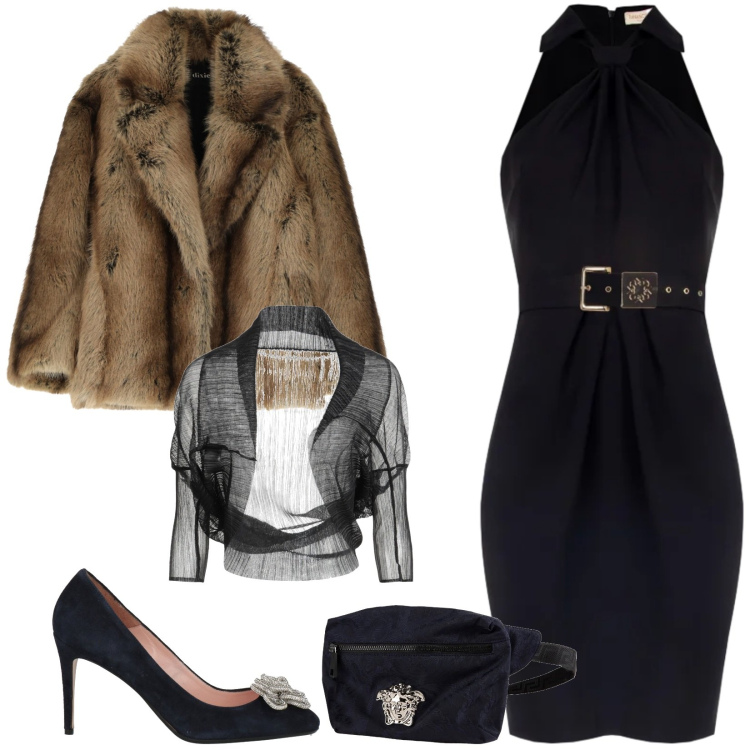 Outfit donna - Total look #2336856. Stile Sexy per Serata fuori. Abbinamento con marsupi, blazer, décolleté, vestiti corti, vestiti a tubino.