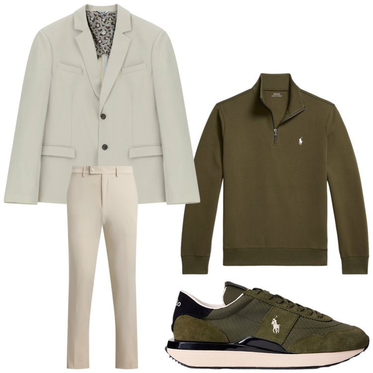 Outfit uomo - Lost in the weekend. Stile Business/Elegante per Serata speciale. Abbinamento con giacche, sneakers, pullovers, pantaloni.