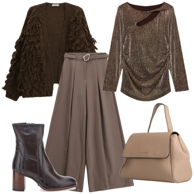 Outfit donna - Tessuti morbidi che valorizzano. Stile Casual per Tutti i giorni. Abbinamento con zaini, pantaloni, bluse, cardigans, stivaletti.