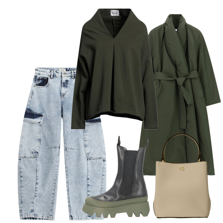 Outfit donna - Febbraio balloons. Stile Casual chic per Tutti i giorni. Abbinamento con stivaletti, felpe, giacche, jeans, borse a secchiello.