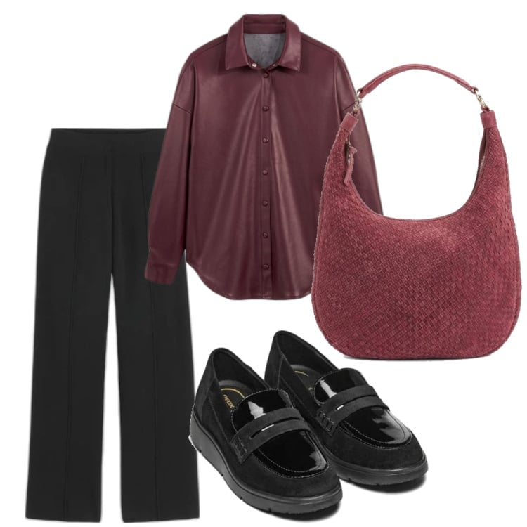Outfit mujer - Urban style. Estilo Urban para Todos los días. Combinación con camisas, mocasines, bolso tote, pantalones.