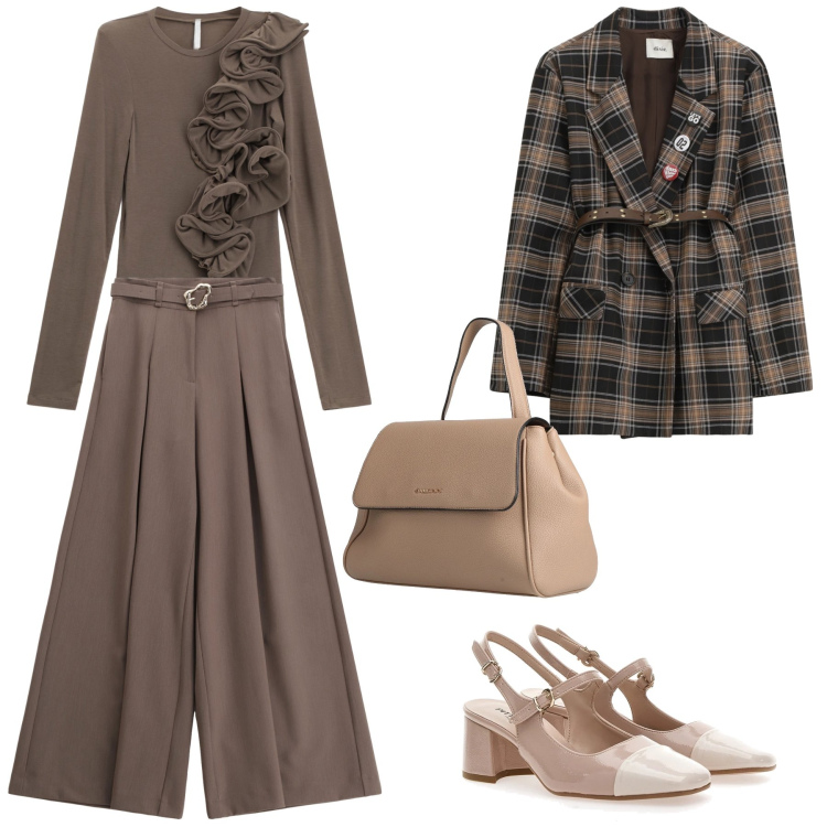 Outfit donna - Una serata bon ton. Stile Bon Ton per Serata fuori. Abbinamento con zaini, t-shirt, pantaloni, blazer, décolleté.