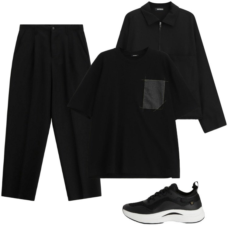 Outfit uomo - Total look #2337713. Stile Trendy per Tutti i giorni. Abbinamento con camicie, t-shirt, pantaloni, sneakers.