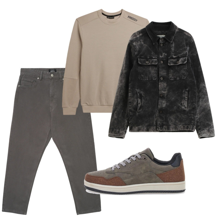 Outfit uomo - Febbraio urban. Stile Urban per Tutti i giorni. Abbinamento con pantaloni, cappotti, felpe, sneakers.