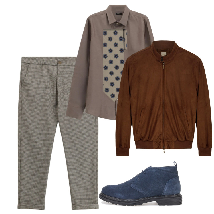 Outfit uomo - Lucky look. Stile Business/Elegante per Serata speciale. Abbinamento con pantaloni, camicie, scarpe stringate, giacche, cravatte.