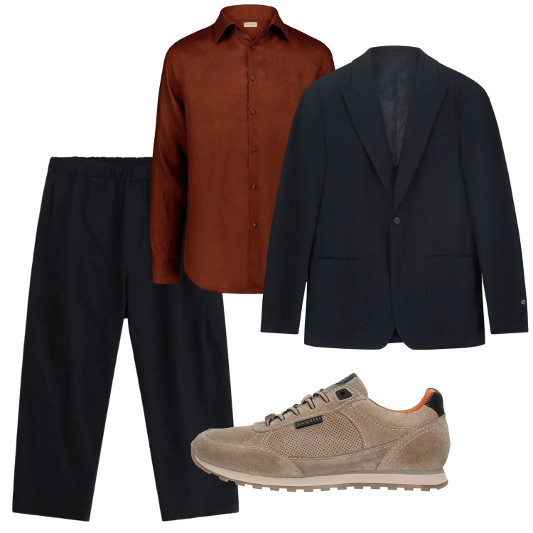 Outfit uomo - Febbraio. Stile Casual per Tutti i giorni. Abbinamento con pantaloni, sneakers, camicie, giacche.
