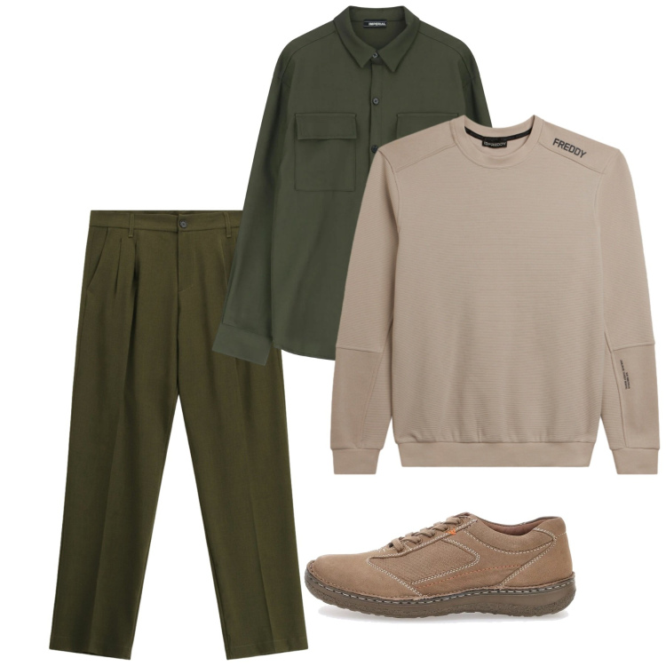 Outfit uomo - Febbraio. Stile Casual per Tutti i giorni. Abbinamento con camicie, pantaloni, felpe, sneakers.