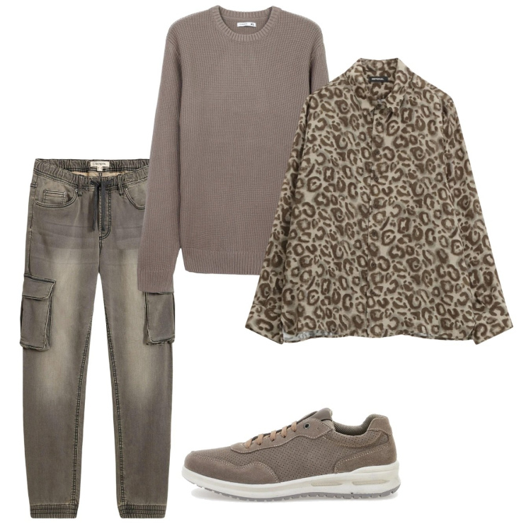 Outfit uomo - Febbraio. Stile Casual per Tutti i giorni. Abbinamento con jeans slim fit, maglieria, camicie, sneakers.