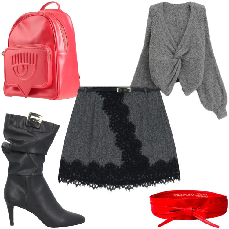 Outfit donna - Romantic, but make it Glam : la cintura. Stile Glamour per Tutti i giorni. Abbinamento con stivali, zaini, minigonne, cardigans, cinture.