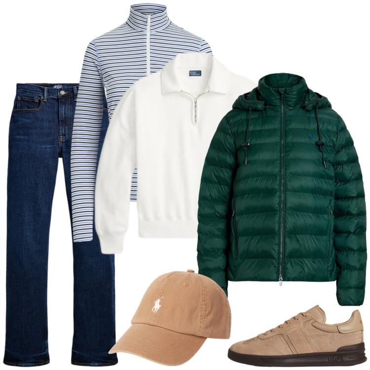 Outfit donna - Sportiva. Stile Casual per Tutti i giorni. Abbinamento con jeans dritti, cappelli, giacche, sneakers, maglieria, pullovers.