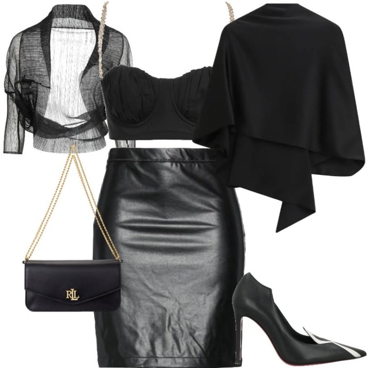 Outfit donna - Ultra femminile, sexy ma con stile. Stile Sexy per Serata fuori. Abbinamento con minigonne, blazer, top, décolleté, scialli, borse a spalla.