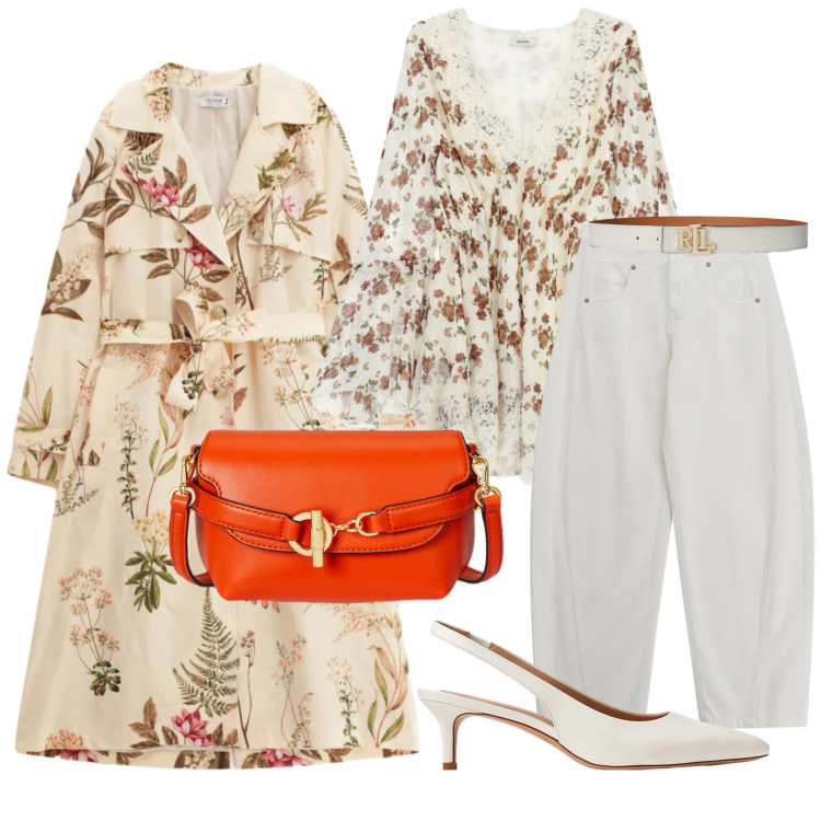 Outfit donna - Total look #2339106. Stile Chic per Tutti i giorni. Abbinamento con jeans, vestiti corti, trench, décolleté, borse a tracolla, cinture.