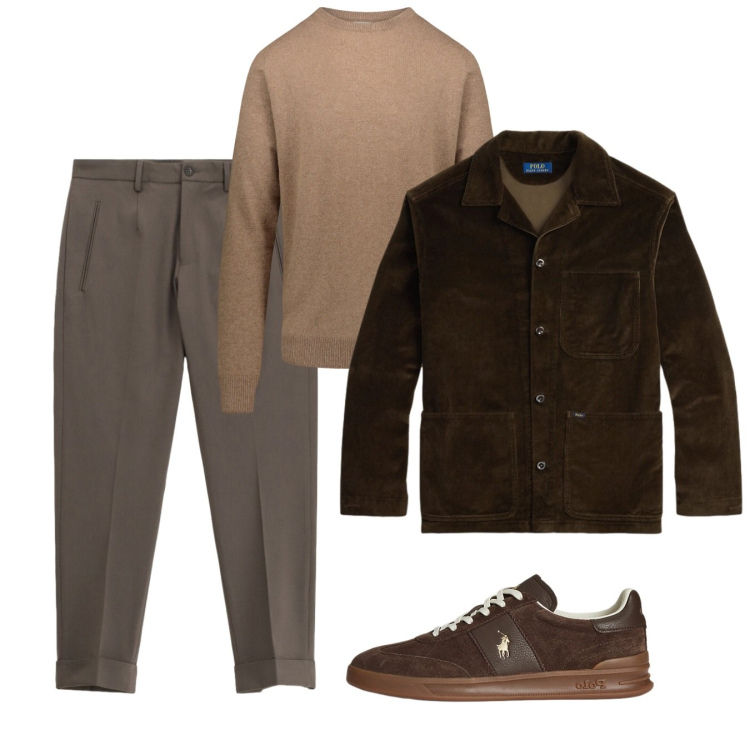 Outfit uomo - Il fascino del total look. Stile Trendy per Tutti i giorni. Abbinamento con pantaloni, sneakers, giacche, maglieria.