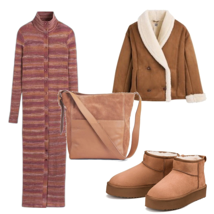 Outfit mujer - Bohemian. Estilo Boho para Todos los días. Combinación con botines, vestidos largos, bolso tote, abrigos.