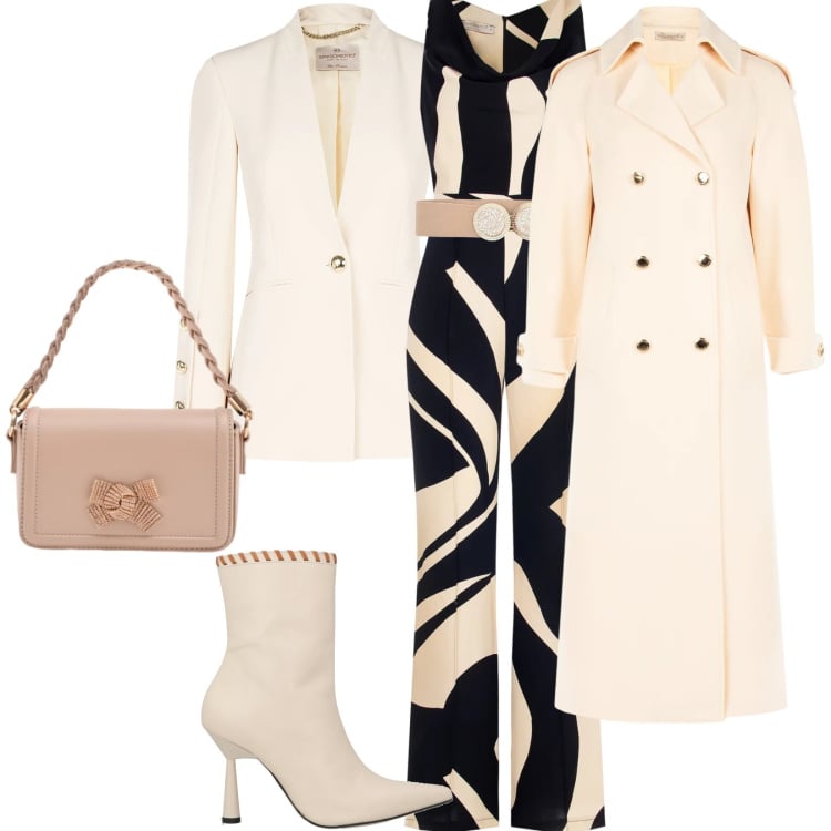 Outfit donna - Rinascimento. Stile Chic per Cerimonia. Abbinamento con stivaletti, cinture, pochette, tute, blazer, cappotti.