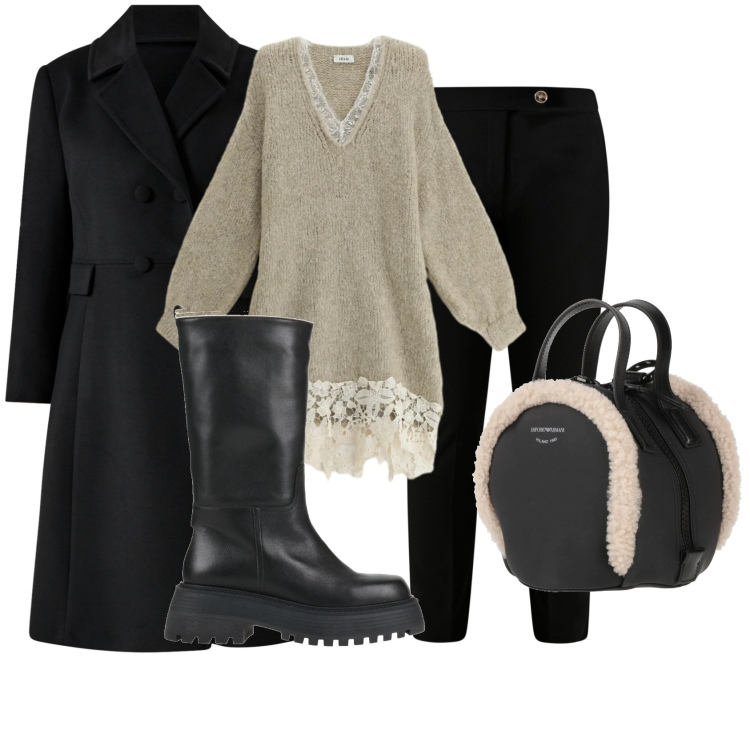 Outfit donna - Maglieria glam. Stile Glamour per Tutti i giorni. Abbinamento con zaini, stivali, vestiti corti, pantaloni skinny, cappotti.