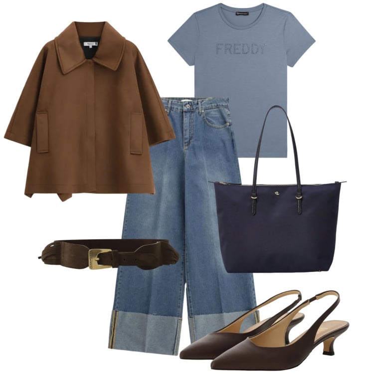 Outfit donna - Giacca in primo piano. Stile Urban per Tutti i giorni. Abbinamento con jeans, décolleté, cinture, t-shirt, cappotti, borse tote.