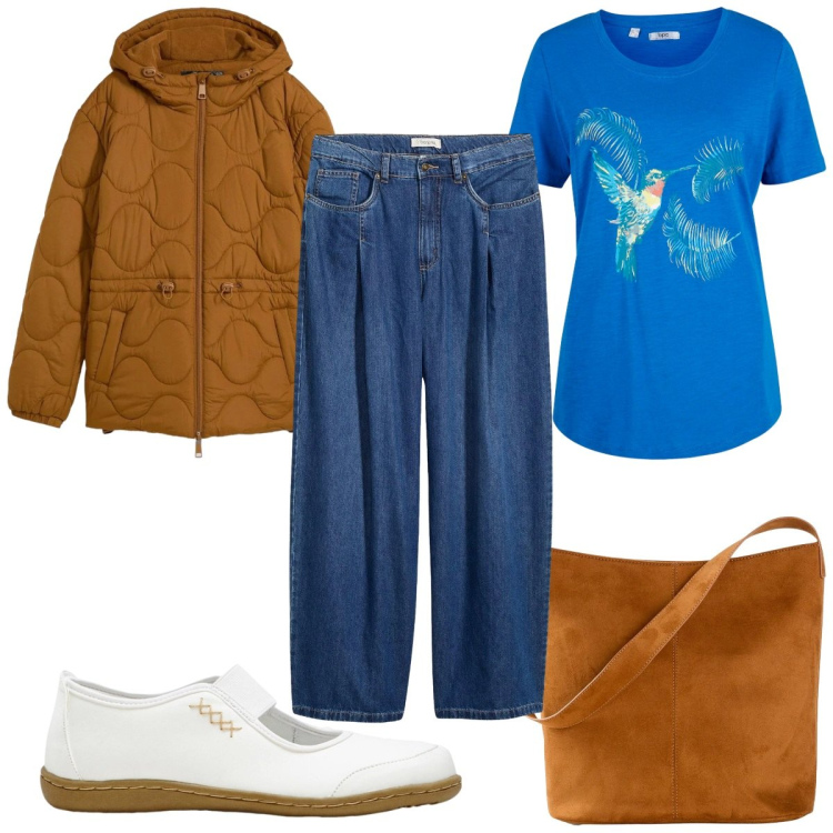 Outfit donna - Bonprix: primavera etnica. Stile Etnico per Tutti i giorni. Abbinamento con maglieria, giacche, jeans, borse a mano, ballerine.