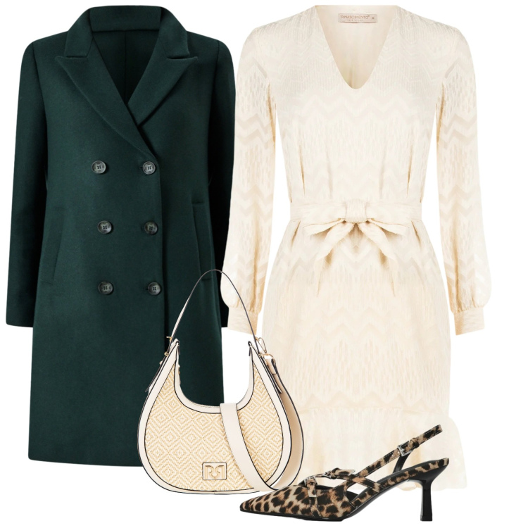 Outfit donna - Romantica in ecrù. Stile Romantica per Tutti i giorni. Abbinamento con décolleté, vestiti corti, cappotti, borse a mano.