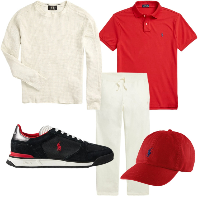 Outfit uomo - Il cappello versatile. Stile Trendy per Tutti i giorni. Abbinamento con maglieria, cappelli, polo, sneakers, pantaloni.