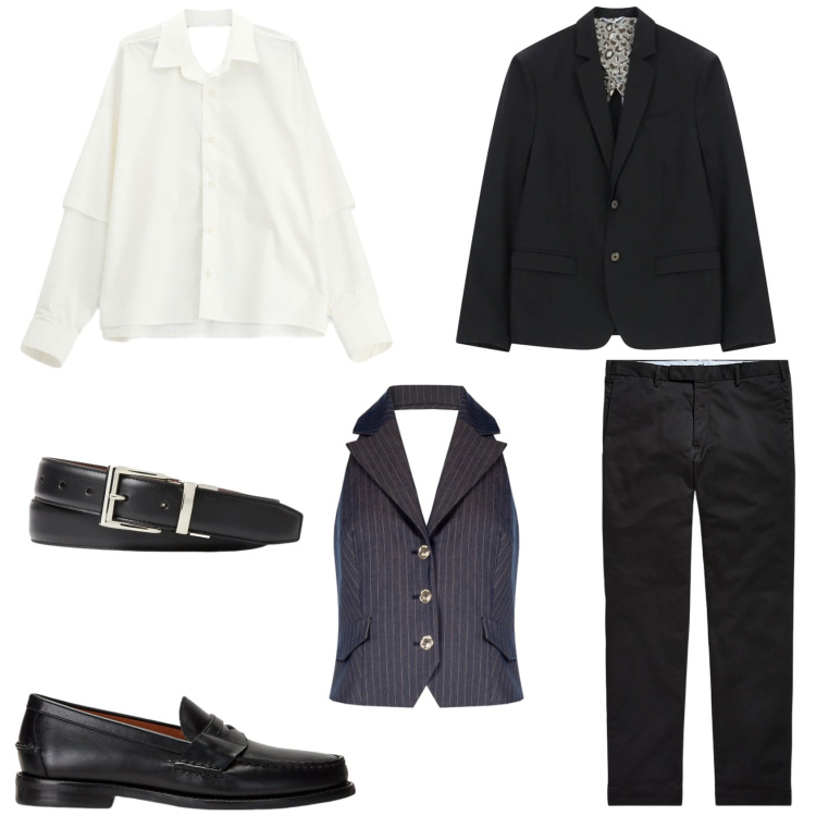 Outfit uomo - Classico. Stile Business/Elegante per Cerimonia. Abbinamento con giacche, camicie, scarpe stringate, pantaloni chino, cinture, gilet.