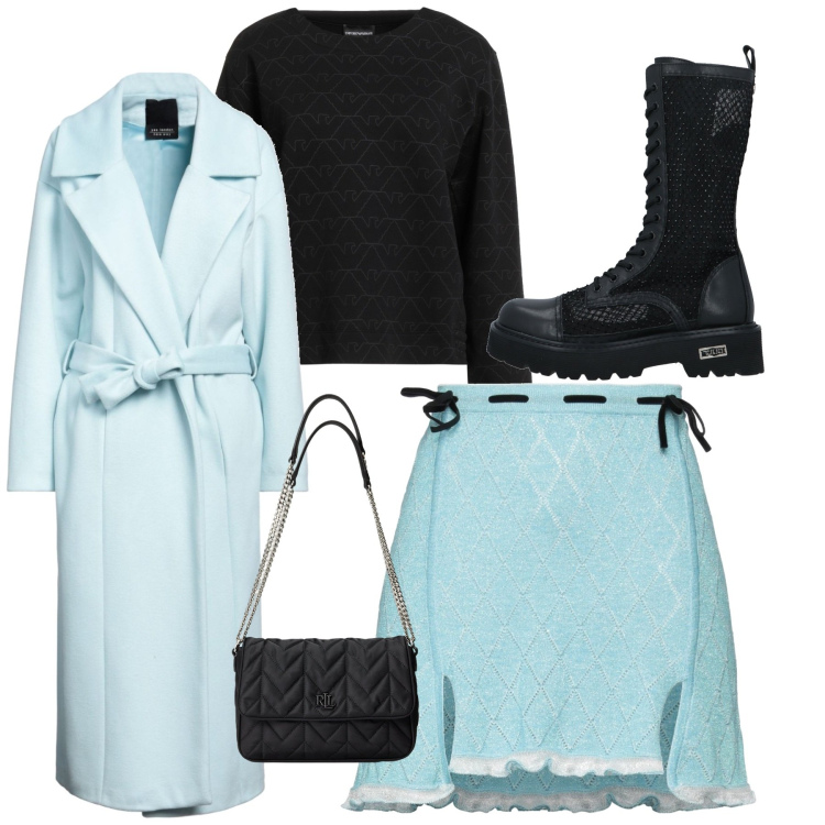 Outfit donna - Romantic mood. Stile Romantica per Tutti i giorni. Abbinamento con minigonne, cappotti, felpe, stivali, borse a tracolla.