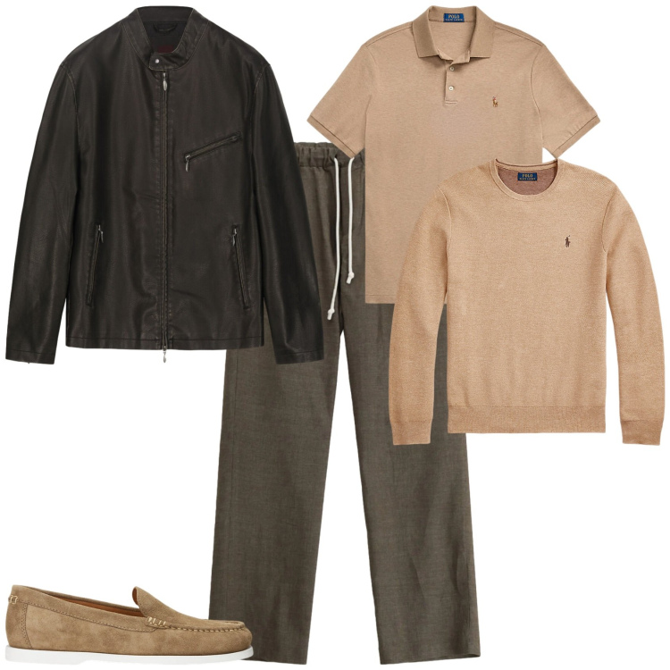 Outfit uomo - Trendy ogni giorno. Stile Trendy per Tutti i giorni. Abbinamento con pantaloni, maglieria, scarpe stringate, polo, giacche.