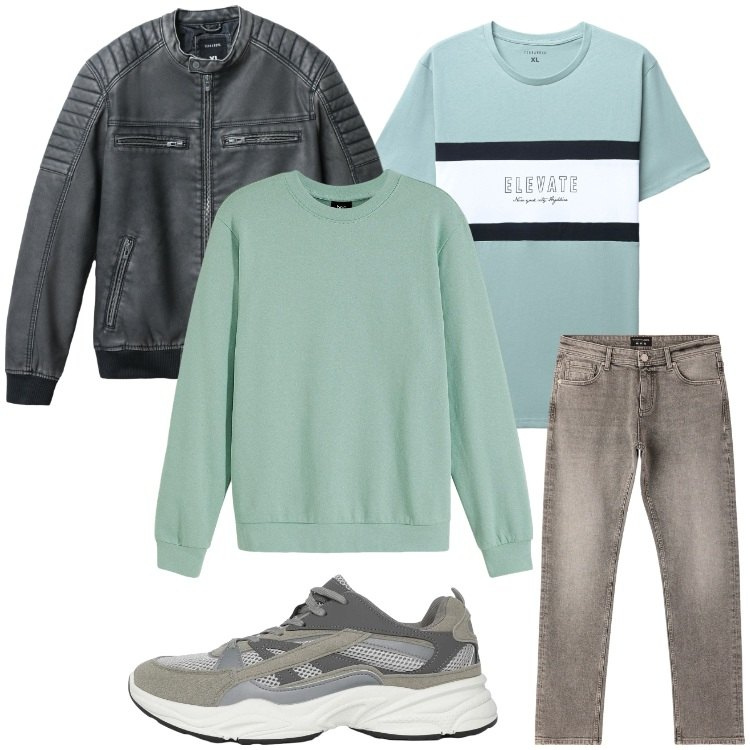 Outfit uomo - Il ritorno del colore. Stile Casual per Tutti i giorni. Abbinamento con felpe, sneakers, giacche, jeans, t-shirt.