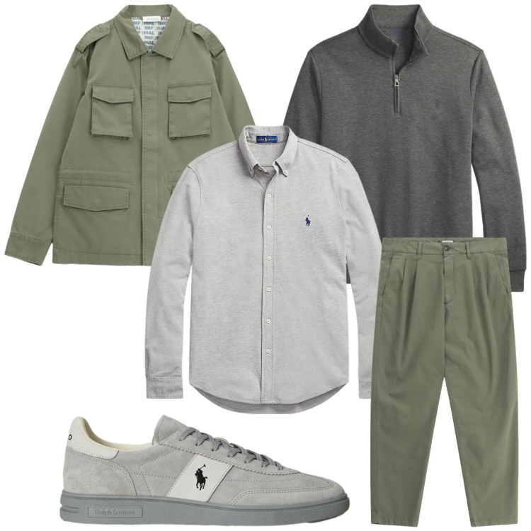 Outfit uomo - Essenziale ma curato. Stile Casual per Tutti i giorni. Abbinamento con cappotti, pantaloni, camicie, sneakers, pullovers.