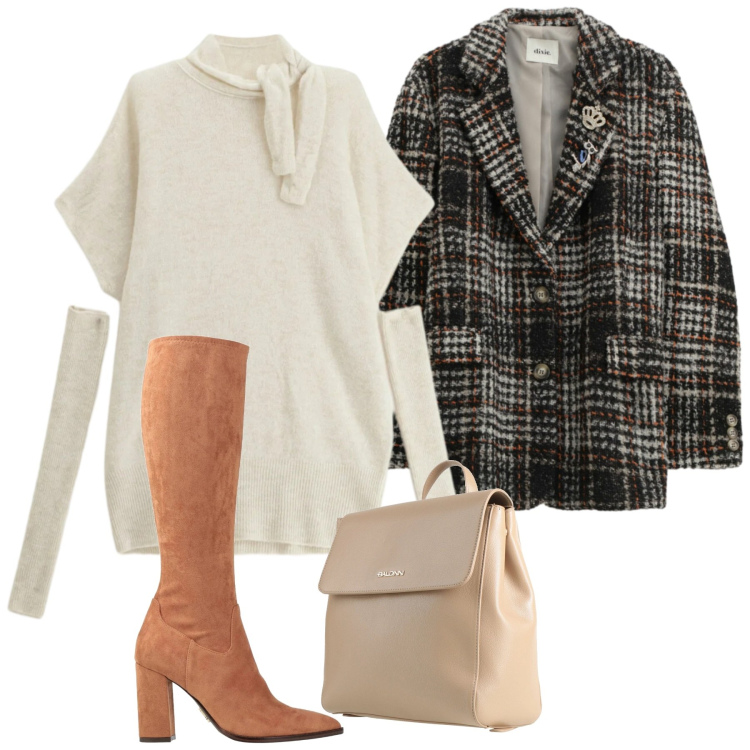 Outfit donna - Cut-Out Confidence. Stile Chic per Tutti i giorni. Abbinamento con stivali, zaini, vestiti lunghi, cappotti.