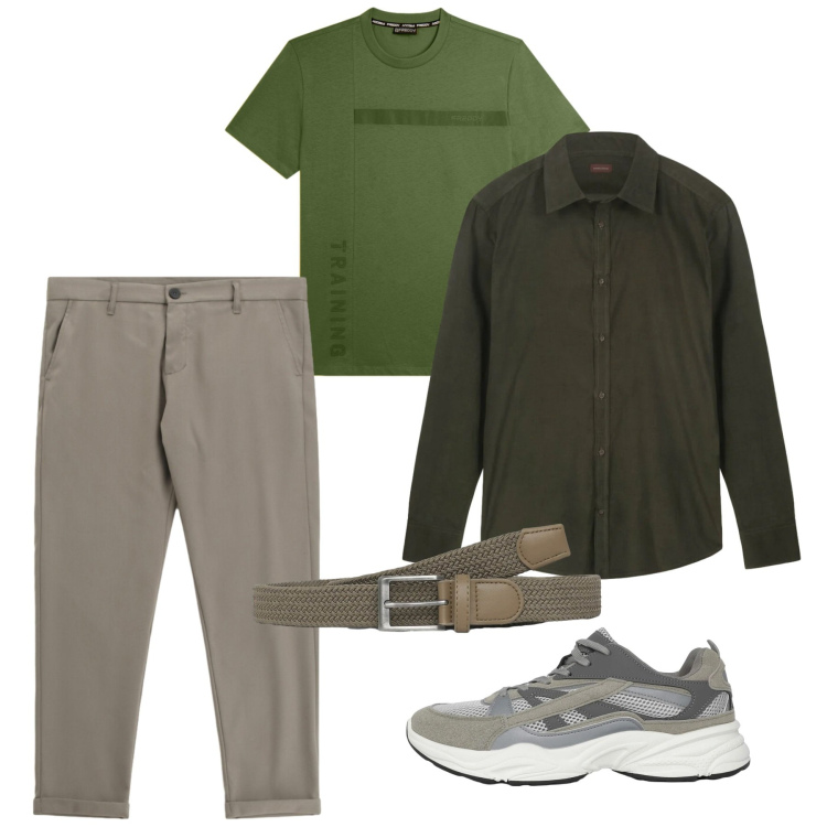 Outfit uomo - Il ritorno del colore. Stile Casual per Tutti i giorni. Abbinamento con pantaloni, cinture, sneakers, t-shirt, camicie.