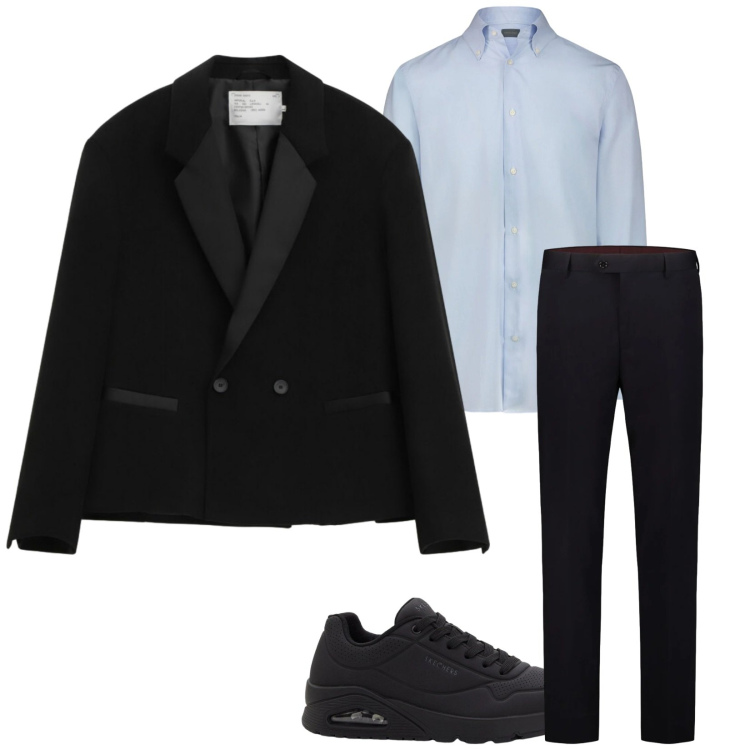 Outfit uomo - Total look #2344869. Stile Business/Elegante per Serata speciale. Abbinamento con sneakers, giacche, pantaloni, camicie.