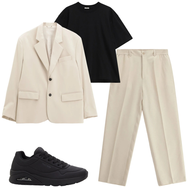 Outfit uomo - Total look #2345054. Stile Trendy per Tutti i giorni. Abbinamento con sneakers, giacche, pantaloni, t-shirt.