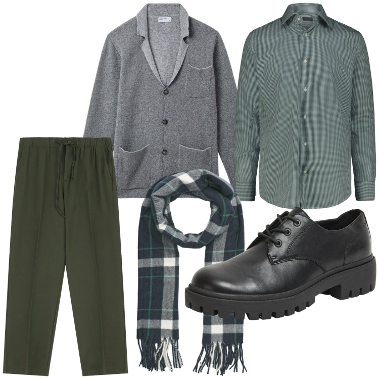 Outfit uomo - Il blazer rilassato. Stile Casual per Tutti i giorni. Abbinamento con scarpe stringate, giacche, sciarpe, pantaloni, camicie.