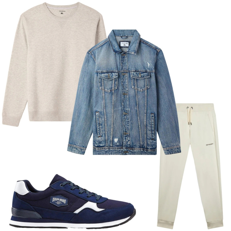 Outfit uomo - Semplice. Stile Casual per Tutti i giorni. Abbinamento con sneakers, giacche, felpe, pantaloni.