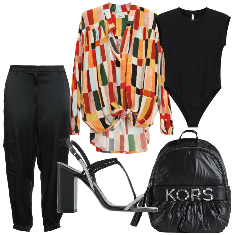 Outfit donna - Un tocco di luce d’inverno - Focus Donna. Stile Minimal per Tutti i giorni. Abbinamento con zaini, pantaloni cargo, infradito, t-shirt, bluse.