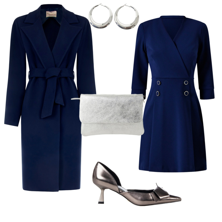 Outfit donna - Chic cerimonia evento speciale. Stile Chic per Cerimonia. Abbinamento con borse a spalla, orecchini, vestiti corti, cappotti, décolleté.