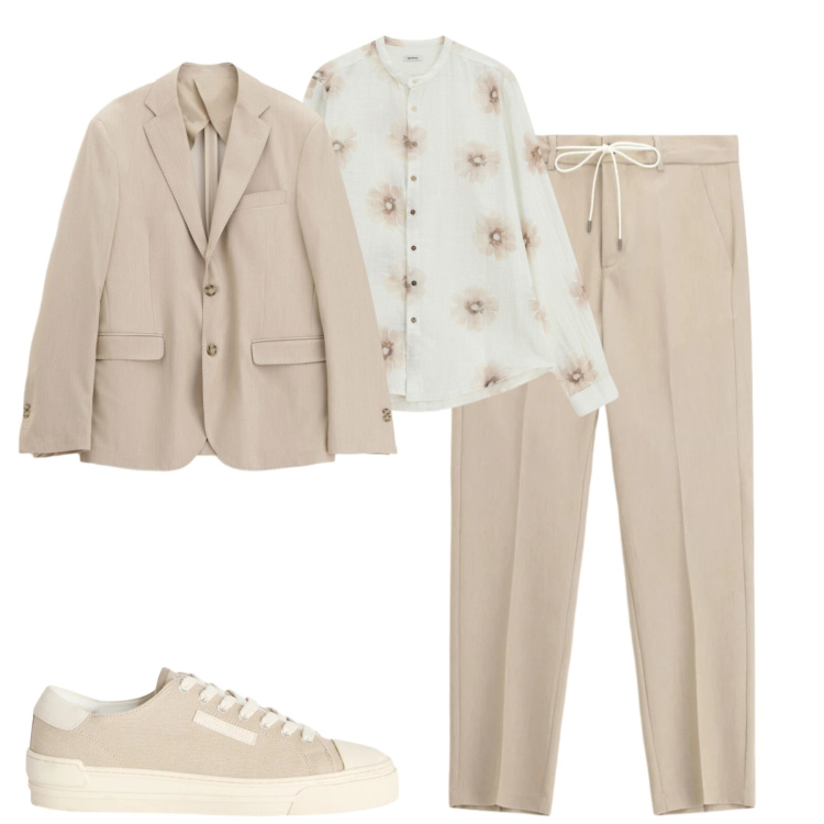 Outfit uomo - Spring. Stile Trendy per Tutti i giorni. Abbinamento con sneakers, pantaloni, camicie, giacche.