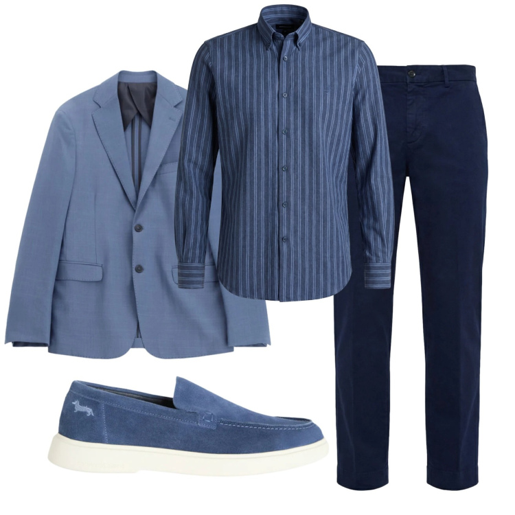 Outfit uomo - Total look #2346925. Stile Business/Elegante per Serata speciale. Abbinamento con sneakers, pantaloni chino, camicie, giacche.